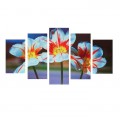 Модульная картина на холсте с подрамником Пёстрые тюльпаны 1325235